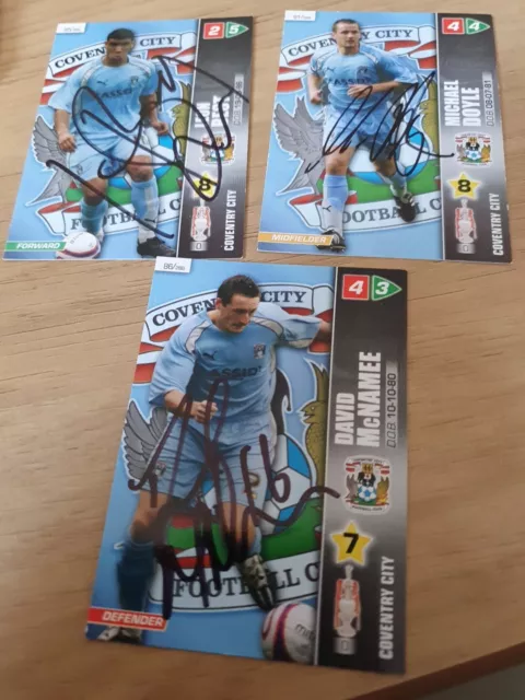 Coventry City Footballers Hand Signed Autographs