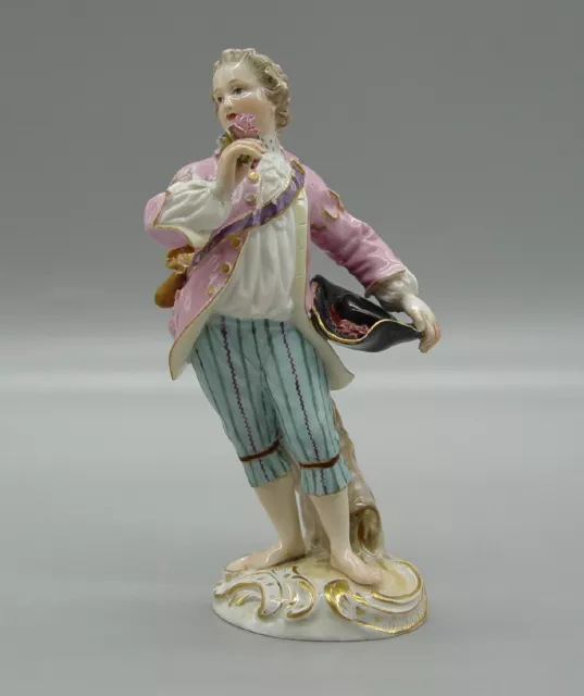 Meissen Figur Gärtner als Kavalier, Modell 19, 1. Wahl um 1870