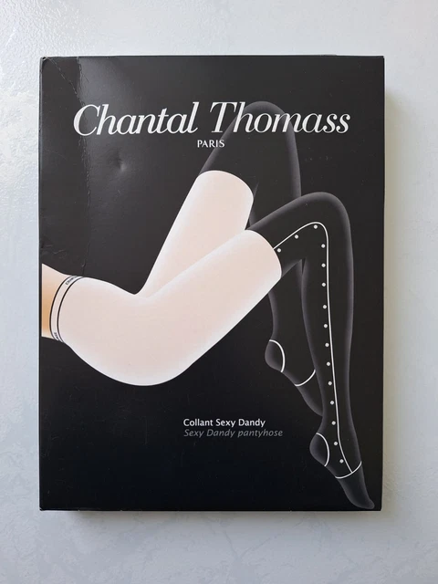 Collant Chantal Thomass Dos Baguette Avec Nœuds Taille 2 Noir - Neuf Avec étiquettes, Référence 8544