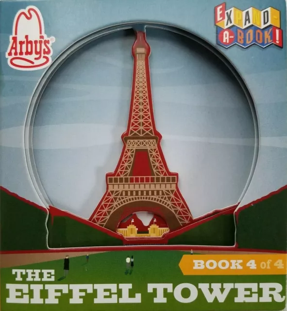 Eiffel Tower Paris France Expand-a-Book Arbys Junior Kids Meal Toy