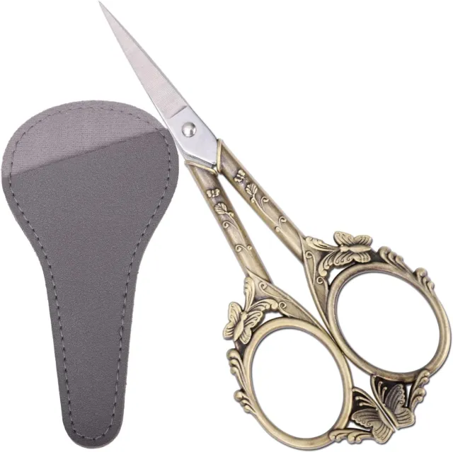 Vintage Embroidery Scissors – 4.7In Sharp Straight Pointed Shears, Classic Small