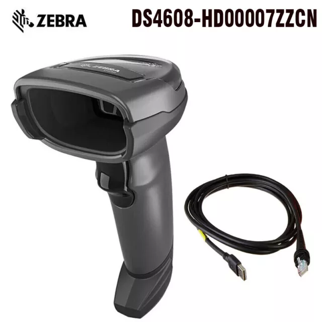 Zebra DS4608-HD00007ZZCN 2D Area-Imaging LED Handheld Reader Barcode Scanner