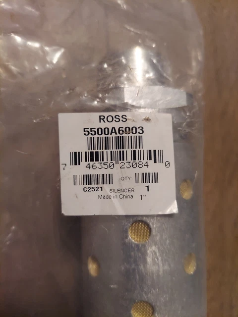New Ross 5500A6003 Pneumatic Air Muffler 1" Pipe
