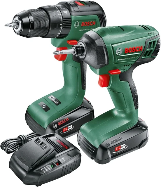 BOSCH 18V 2-PIECE Universal Brushless Kit Hammer Drill Impact Driver ...