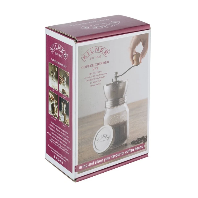 Kilner HAUSRAT Kaffeemühle mit Drehkurbelmahlwerk