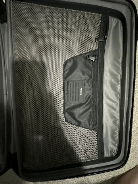 TUMI Alpha 3 Continental Dual Access Carry On 4 Wheel Expandable Travel Bag Blue 12