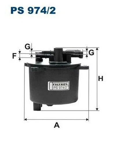 FILTRON Filtro carburante Filtro Combustibile PS 974/2 per FORD per S-MAX (WA6)