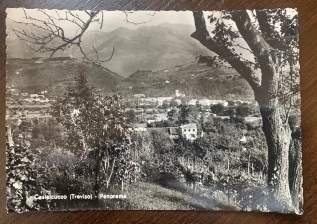 Vecchia Foto Cartolina CASTELCUCCO TREVISO - FG VG 1959