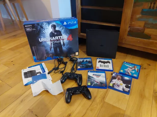  Sony PlayStation 4 500GB Console (Black) with Red Dead  Redemption 2 Bundle : Video Games