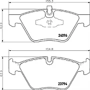 New Mintex Front Brake Pads Set Braking Pads Genuine Oe Quality Mdb2699