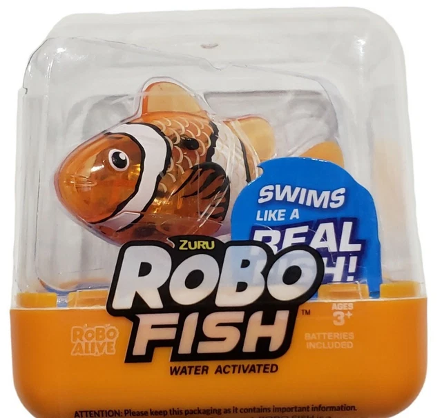 ZURU ROBO ALIVE ROBO FISH Color Change Water Activated 7125B Orange