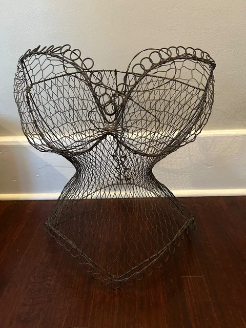 Unique French Wire Mannequin Corset/Bust/Bodice Form