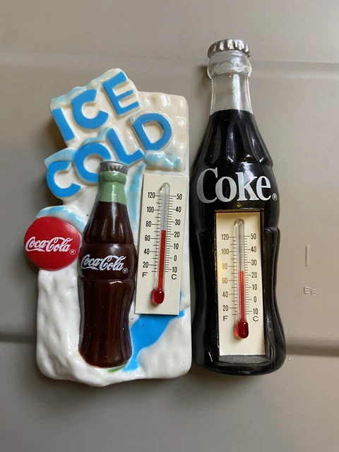 vintage coca cola bottle thermometer Magnets