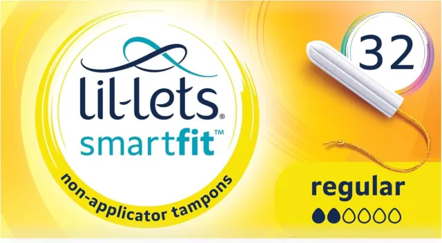 Lil-Lets SmartFit Regular Non-Applicator Tampons - pack of 32