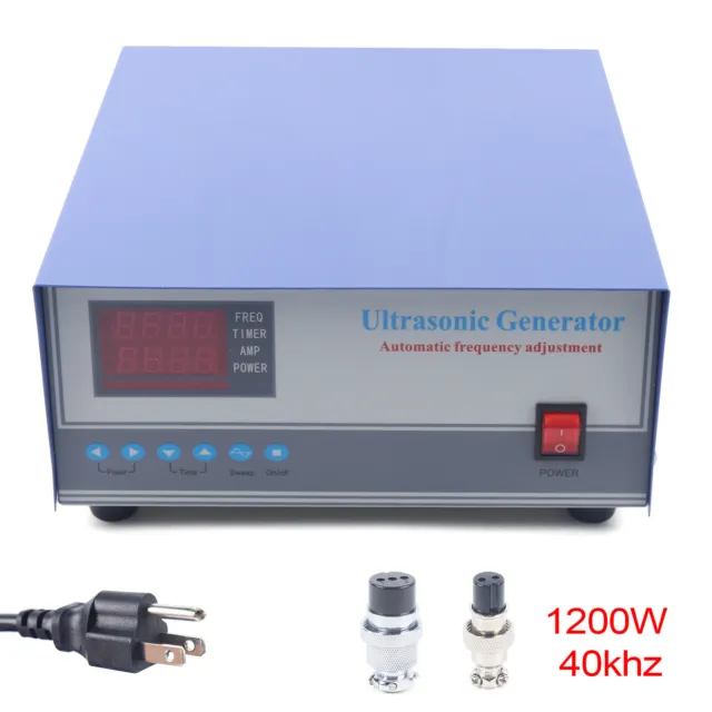 Ultrasonic Generator 1200W Adjustable 40000Hz 40KHz Cleaning Application + Timer