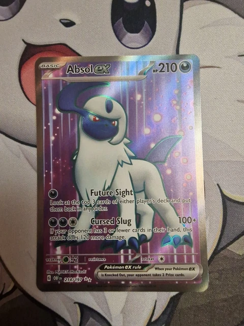 Absol EX 214/197 Full Art Obsidian Flames  Pokemon