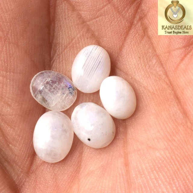 9.55 Cts Rainbow Moonstone Brilliant Loose Gemstone Combo 8*6mm CTS-47952