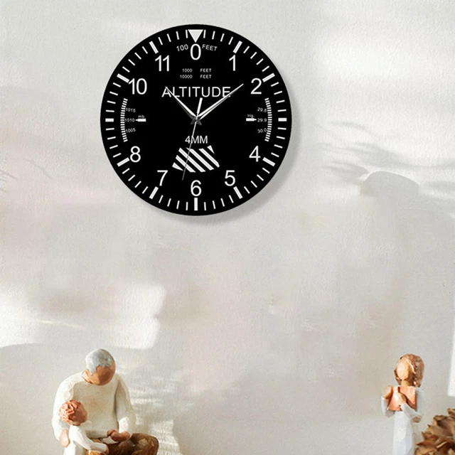 Decorative Wall Clock 30cm Acrylic Quiet for Dining Room Living