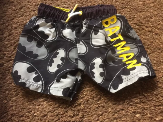 baule da nuoto batman età 2-3 anni boxer corto con cordino