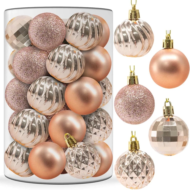 34PCS Mixed Christmas Balls Baubles Xmas Tree Ornament Christmas Home Decoration