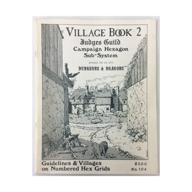 Judges Guild D&D Supplement Village Book #2 (1st) Fair+