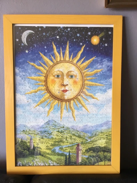 Cadre Avec Puzzle Tableau Van Gogh - Les Tournesols - Déco Murale