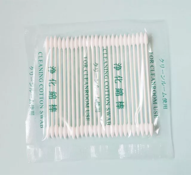 100 Double Point 15-005 Swab  Mini  Point Gun Tip  Cleaning Cotton Swab