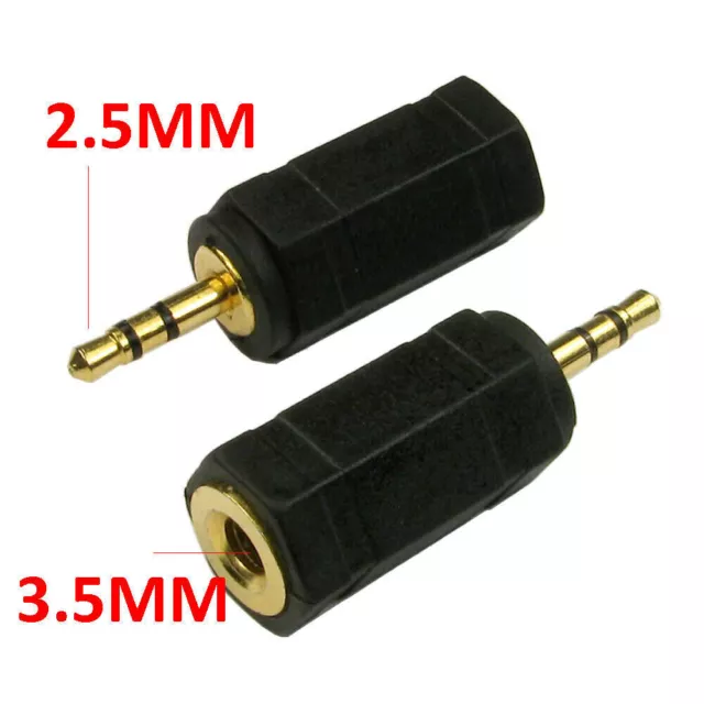 3.5mm Jack Estéreo Conector A 2.5mm Macho Adaptador de Enchufe [007451]