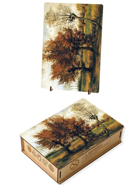 Oil Painting Wooden Jigsaw Puzzle Adults Kids Elegant Shape Creative Family Game 2