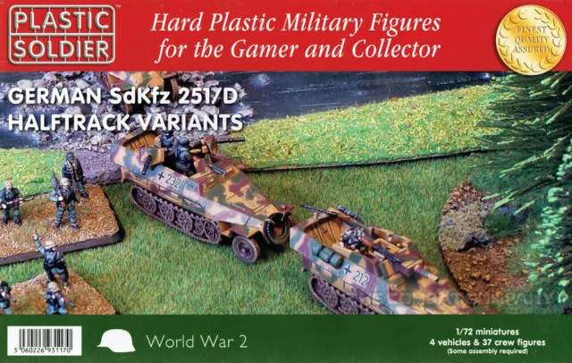 Plastic Soldier PSC 1/72 20mm WW2 German Halftrack SdKfz 251/D Variants