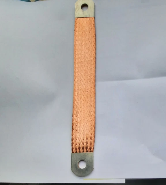 SRJQXH Massebänder Auto - 2 Stück Kupferlitze 300mm, 6mm² Für Motor & Schaltschrank