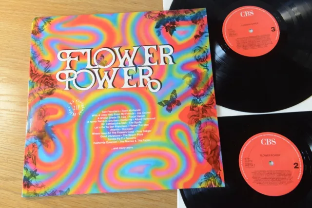 Flower Power 2 LP  CBS ‎ 465784 1 Burdon Melanie Cream Byrds Rascals etc