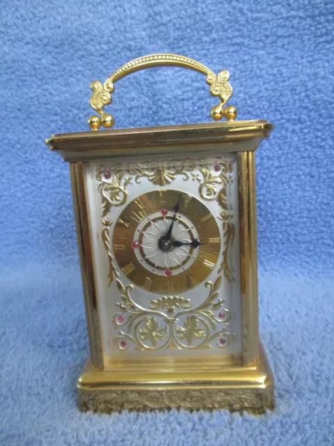 Vintage Igor Carl Faberge Franklin Mint Mantel Carriage Clock Vintage Igor Carl Faberge Franklin Mint Mantel Carriage Clock