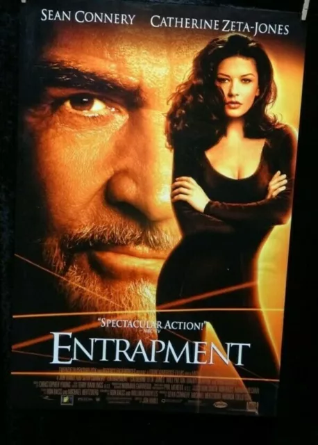 Entrapment🎬Sean Connery Catherine Zeta-Jones Original One-sheet Movie Poster 99