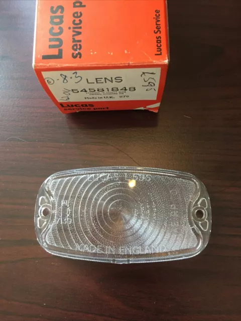NEW NOS Lucas 54581848 Reverse Lamp Lens L595 Jaguar XKE E-Type 1961-1968
