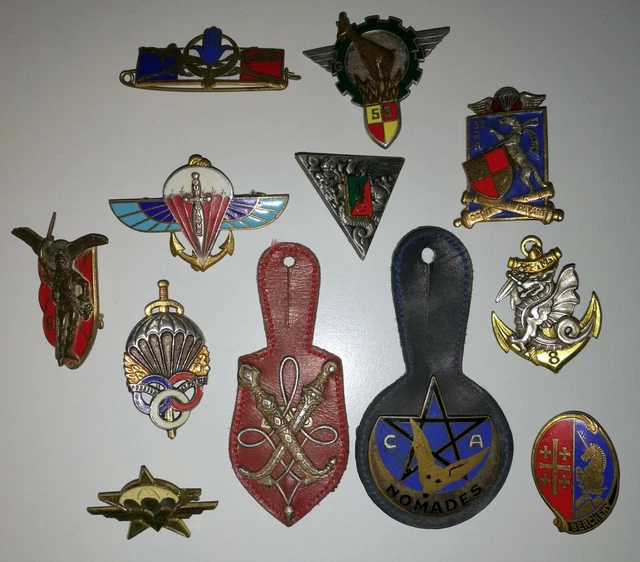 2 INSIGNES PARACHUTISTE 3° RPIMA ETRE ET DURER Insignes EUR 13,00 - FR