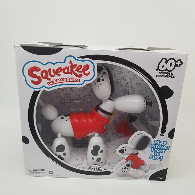Squeakee The Balloon Dog SPOTTY DALMATION Interactive Pet 60+Sound/Move to Voice
