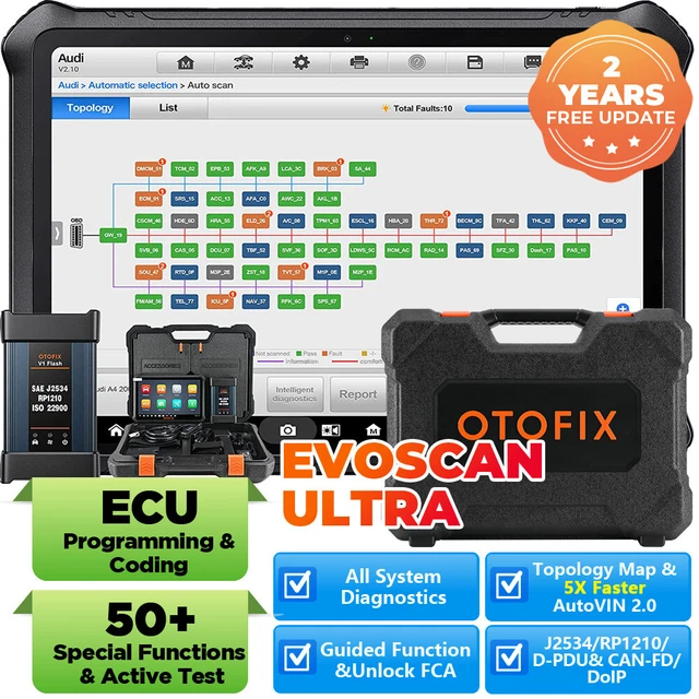 2023 OTOFIX ULTRA Outils diagnostics OBD2 scanners Programmation ECU ...