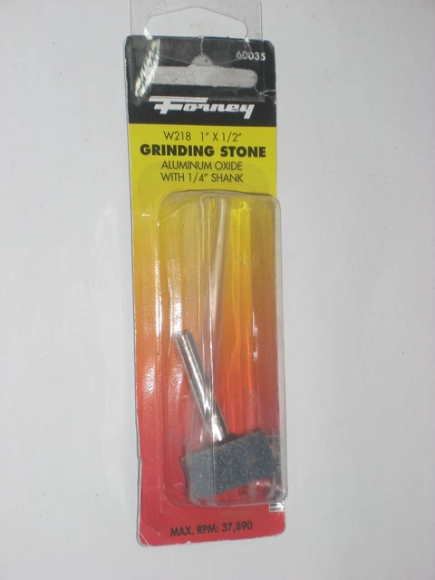 Forney 60035 Mounted Grinding Stone Wheel 1 x 1/2 x 1/4" Shank 3450 RPM