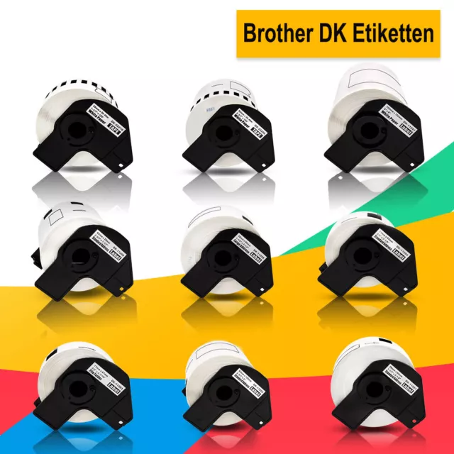 Etiketten kompatibel für Brother DK-22205 22210 11208 P-Touch QL-500 570 700 800