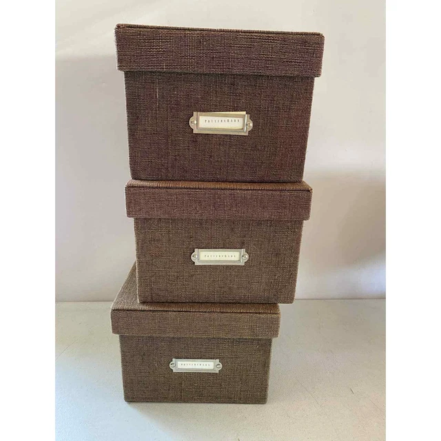 POTTERY BARN Storage Bins with Lids