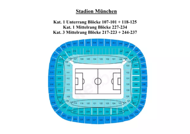 2 x  Tickets  Kat. 1  Bayern München - Frankfurt