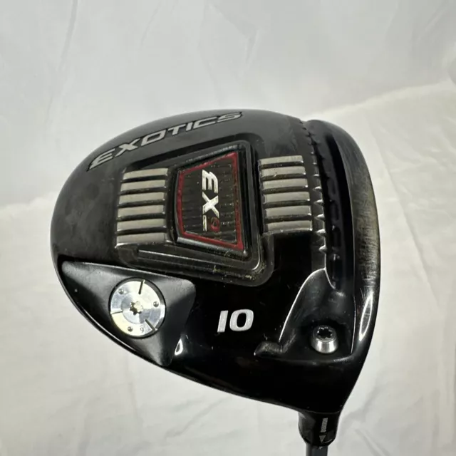 Tour Edge Exotics EX9 10 Driver Matrix Ozik White Tie Regular W/ Adjuster Cover