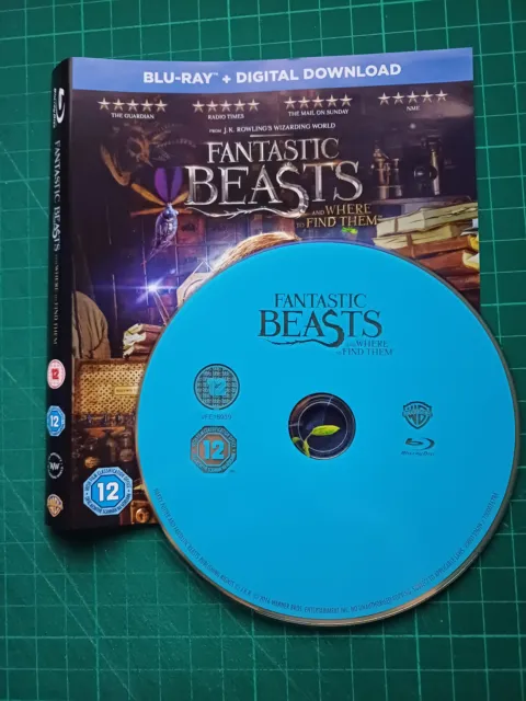 Fantastic Beasts & Where To Find Them - Blu-ray - Disc & Sleeve Only - Free P&P