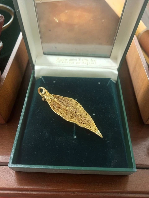 Broche Vintage Ancienne Plaquée Or Avec Monogramme A - Pièce Unique Originale