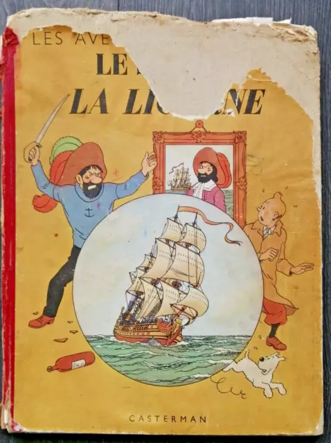Album Tintin, Le Secret de la Licorne, B2, année 1948 Belgique