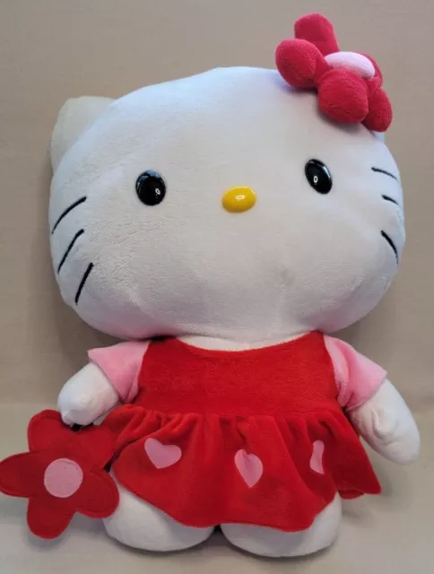NWT Hello Kitty 19” Party Greeter Valentine Dress W/Hearts Red