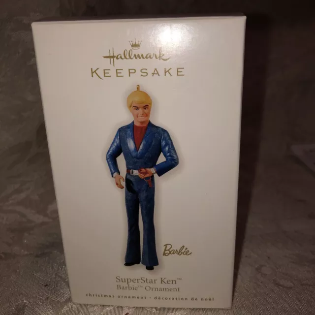 Hallmark Keepsake Ornament Barbie 2010 Superstar Ken Blue Suit Handcrafted ~ NIB