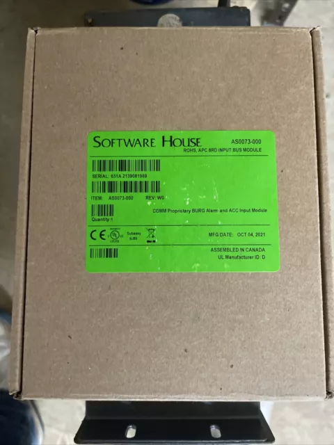 Software House AS0073-000 i8 Input Board, for use with APC/iStar