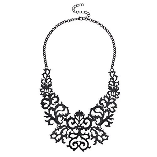 Filigree Chain Link Statement Necklace
